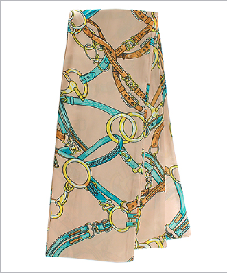 Brown and Multicolor Scarf