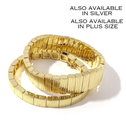 Erimish Elton Gold Cuff Bracelet Set