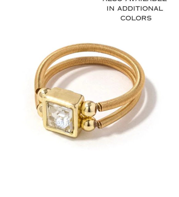 Erimish Kiki Ring-Crystal