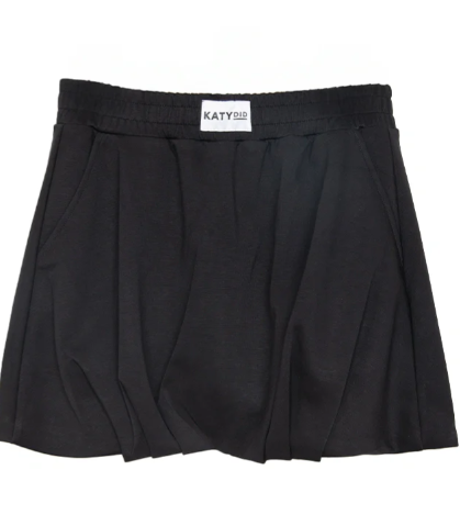 Katydid Black Scuba Bubble Skirt