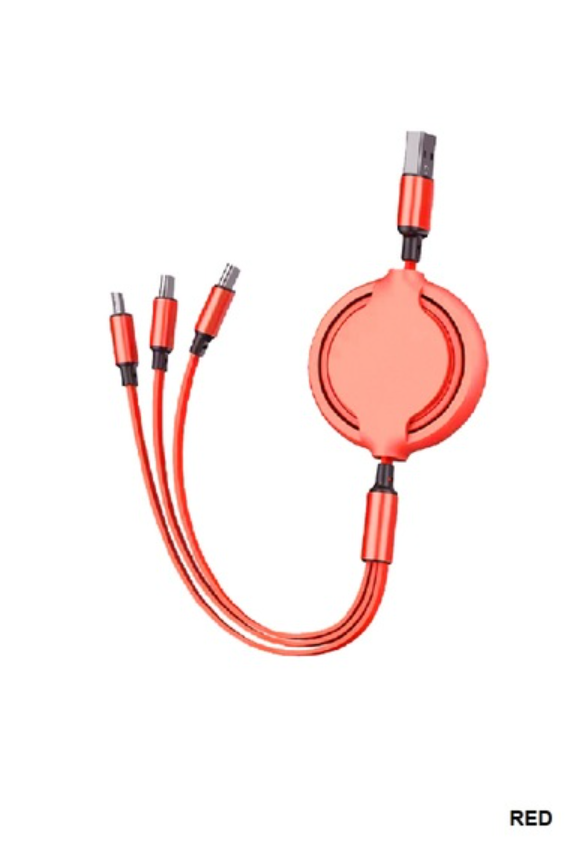 Retractable 3-in-1 Universal Fast Charging Cable