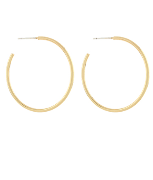 35mm Gold Metal Hoops