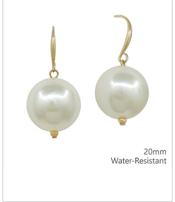 20mm Pearl Dangel Earrings