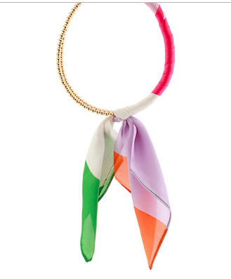 Scarf Wrapped Collar Necklace