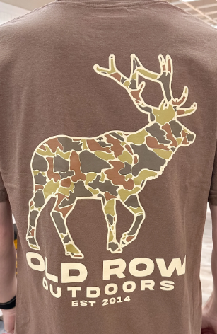 Old Row Camo Moose Pocket Tee