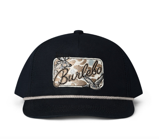 Burlebo Black Camo Patch Hat
