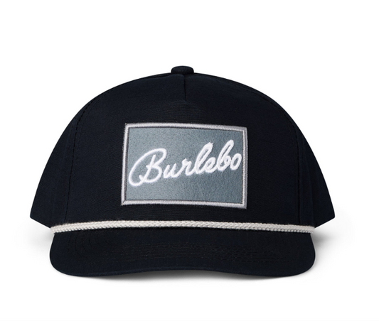 Burlebo Black Grey Patch Hat