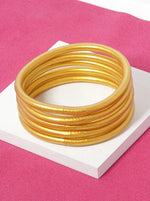 Jelly tube stackable bangle bracelet