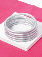 Jelly tube stackable bangle bracelet