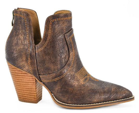 Corky's Espresso Crinkle Smoke Show Ankle Boots