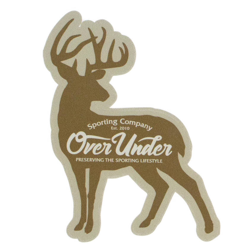 Over Under Whitetail Silhouette Sticker