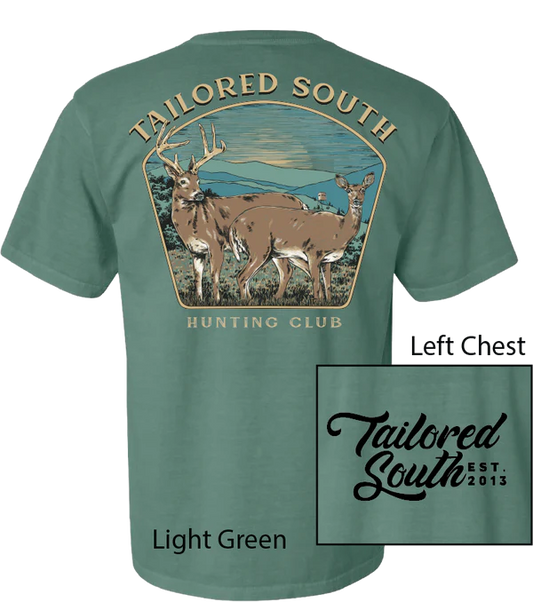 Tailored South Light Green Deer Hunting Club Tee