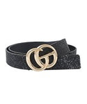 Black Rhinestone Belt