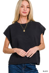 Zenana Viscose sweater vest in black