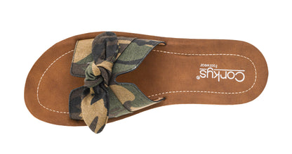 Corky's Too Cute Camo Slip-On Sandals