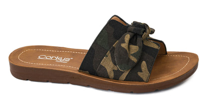 Corky's Too Cute Camo Slip-On Sandals