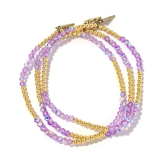 Erimish Twinkle Twinkle Anklet in Purple Gold