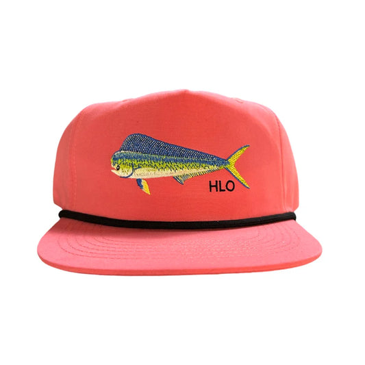 Hooked and Loaded Mahi Coral Rope Hat