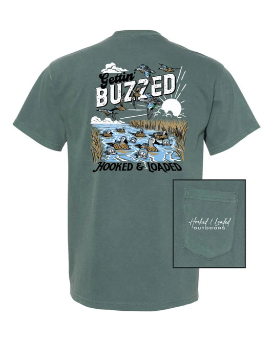 Hooked and Loaded Gettin Buzzed Tee
