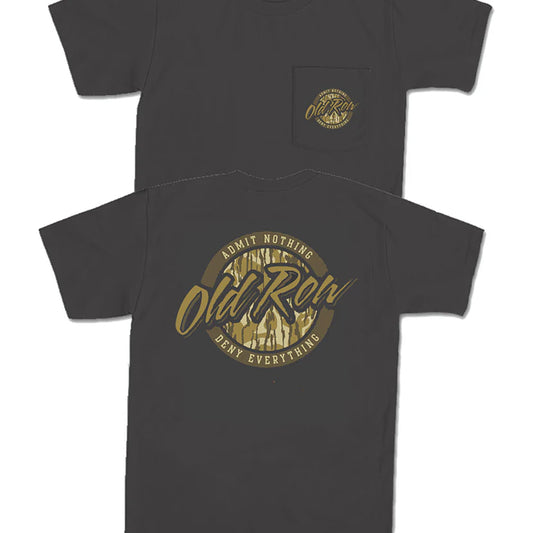 Old Row Pepper 80s Camo Circle pocket Tee