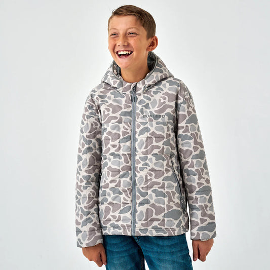 Burlebo Youth Classic Deer Camo Puffer Jacket
