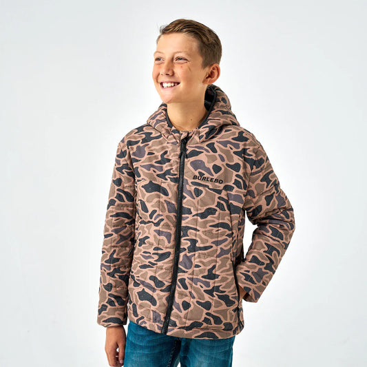 Burlebo Youth Gauge Camo Puffer Jacket