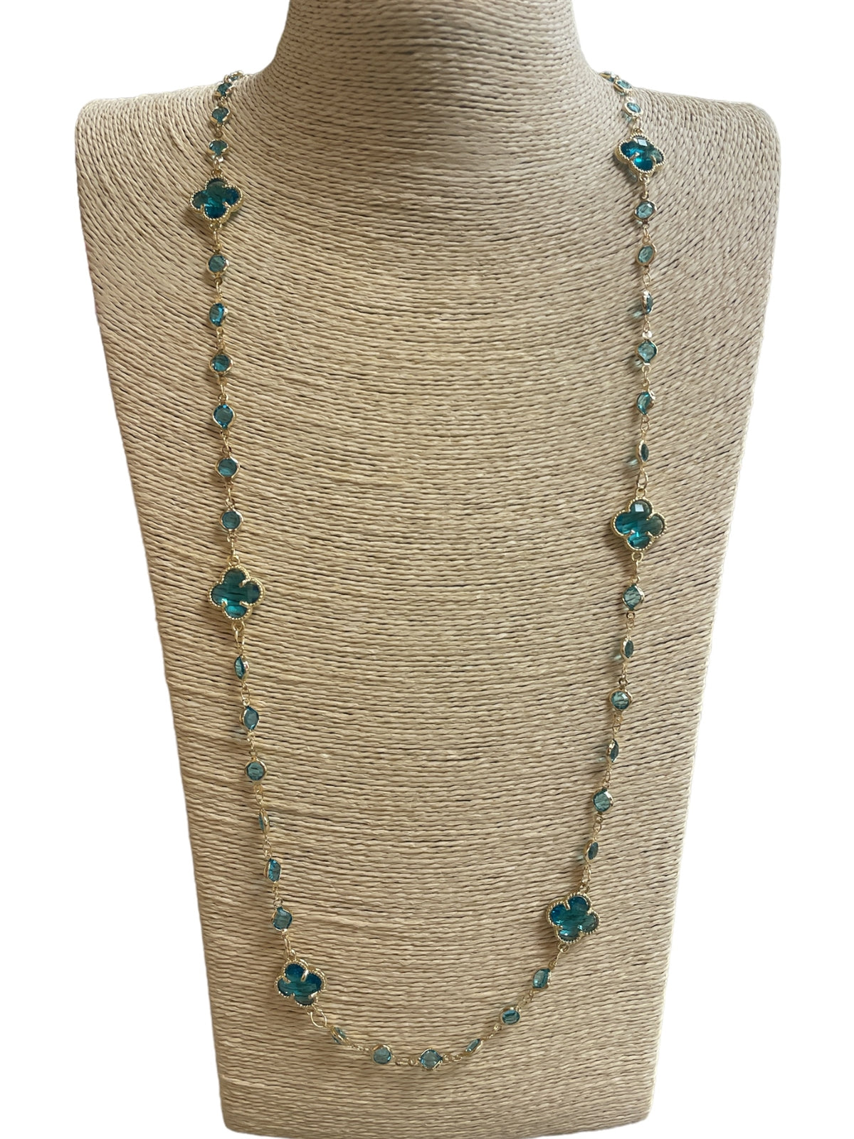 Blue Clover Multi Long Necklace