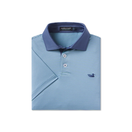 Southern Marsh Youth Bermuda Hampton Stripped Polo
