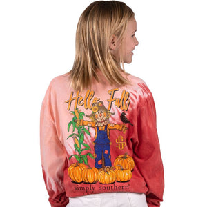 Simply Southern Youth Fall Redwood Long Sleeve Tee