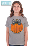 Youth Simply Southern Bow Pumpkin Tee