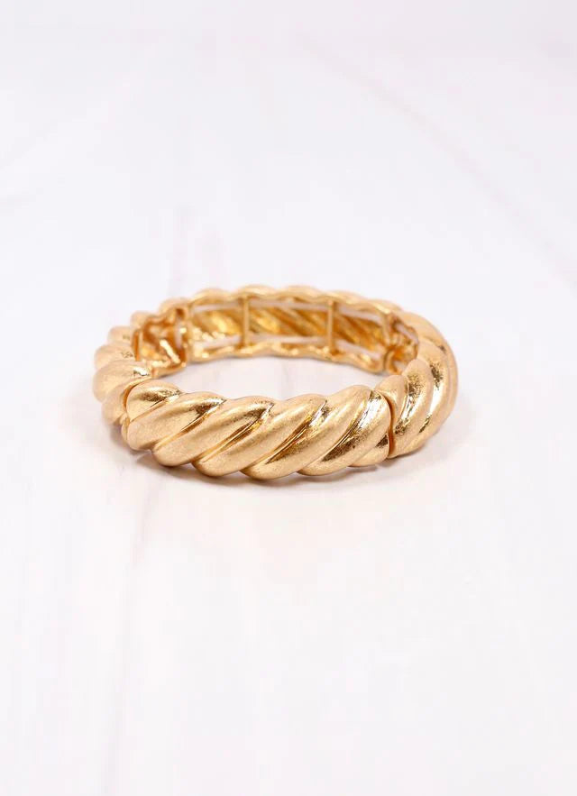 Caroline Hill Barbarina Metal Bracelet Gold