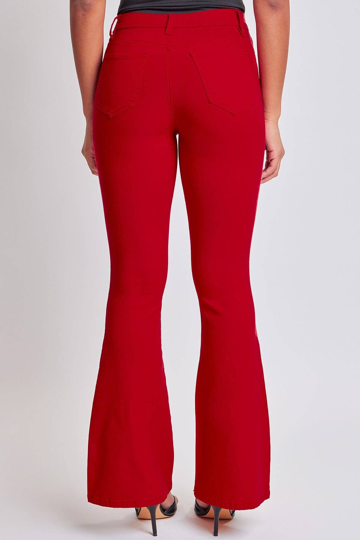 Hyperstretch Flare Pants, Ruby Red-
