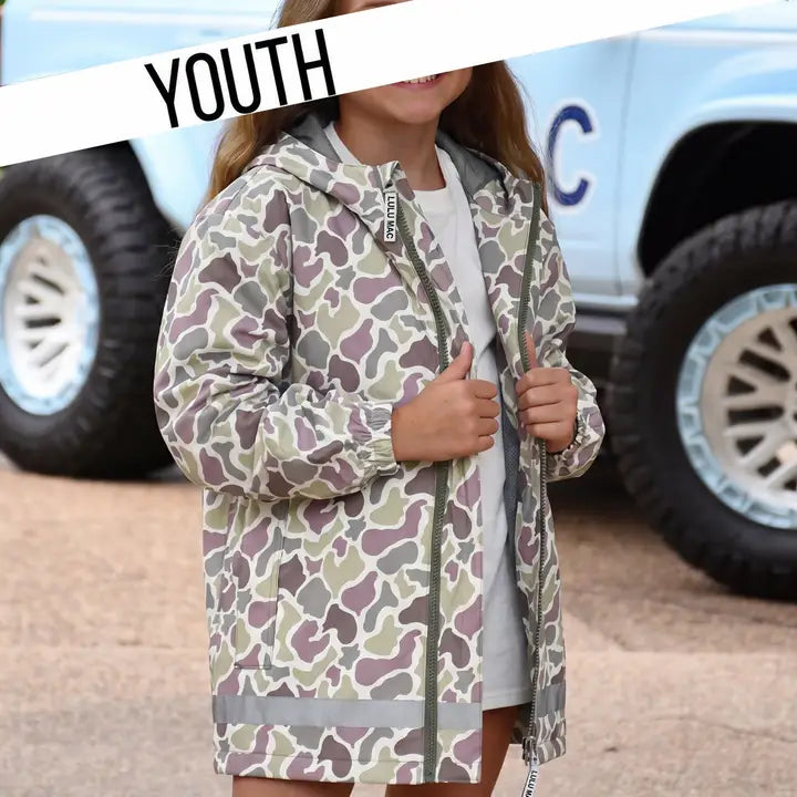 Camo Youth Lulu Mac Raincoat