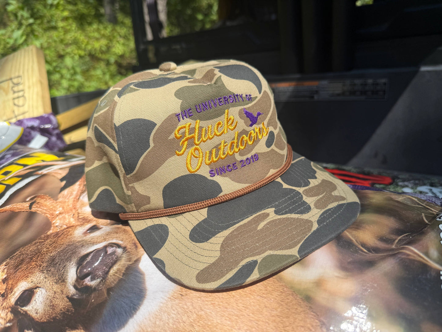 University of Huck Outdoors Camo Rope Hat