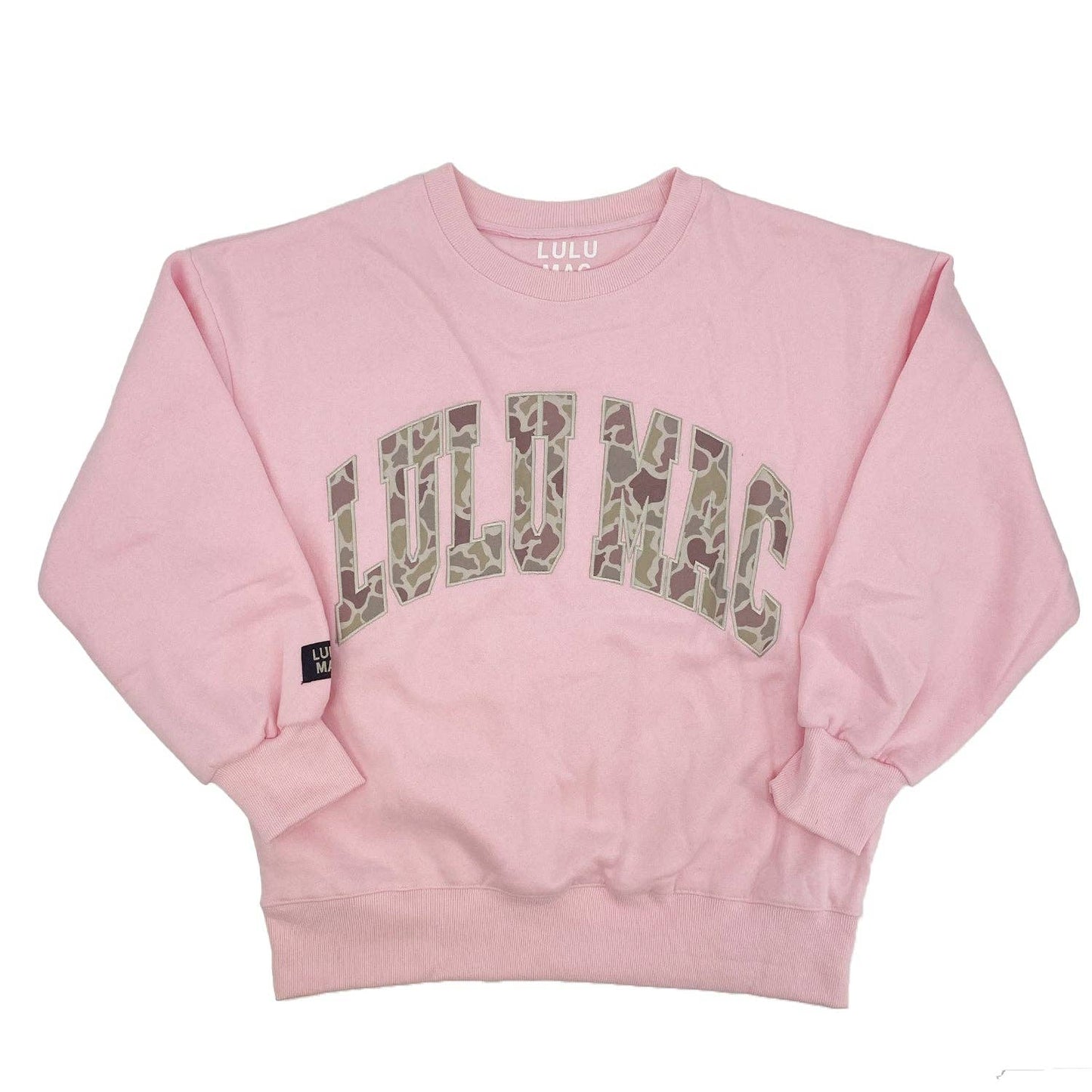 Lulu Mac Light Pink Camo Sweatshirt
