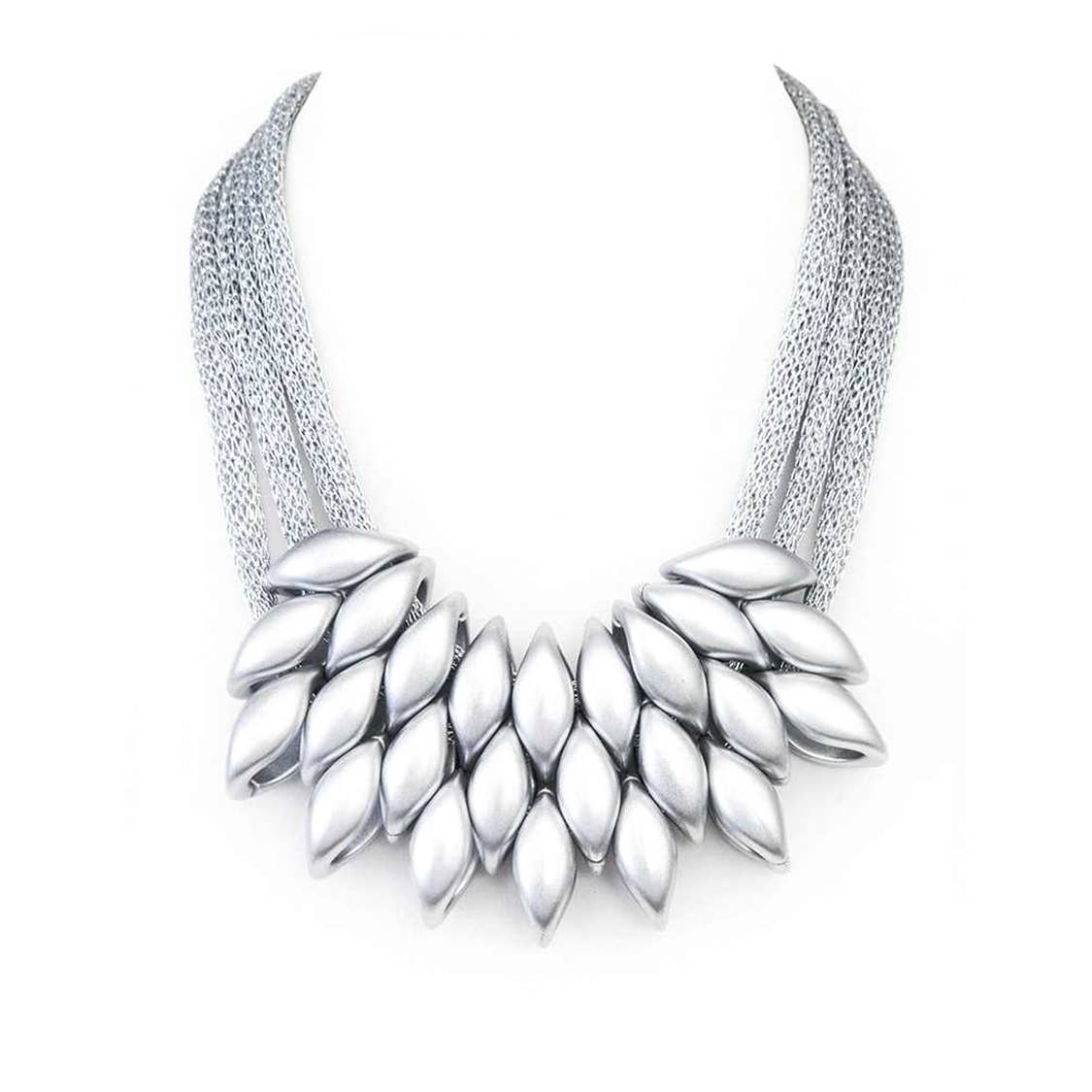 Iconic Mesh Chain Statement Necklace