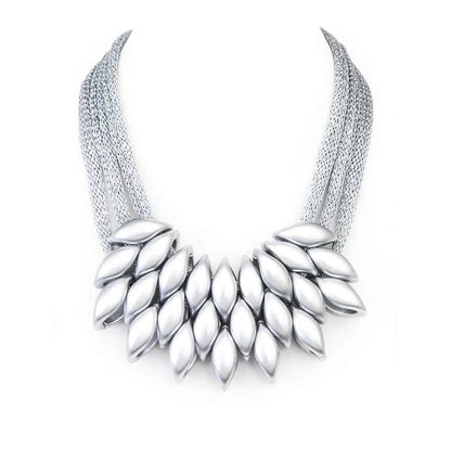Iconic Mesh Chain Statement Necklace