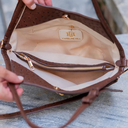 Caroline Hill Pierce Mini Tote Chocolate