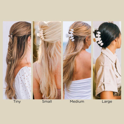 Classic Hair Clip | Medium | Coconut White