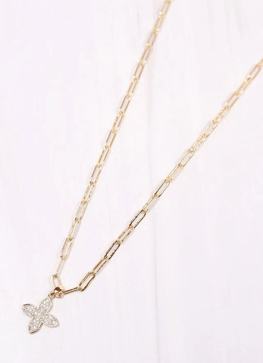 Caroline Hill Alexenia CZ Clover Necklace