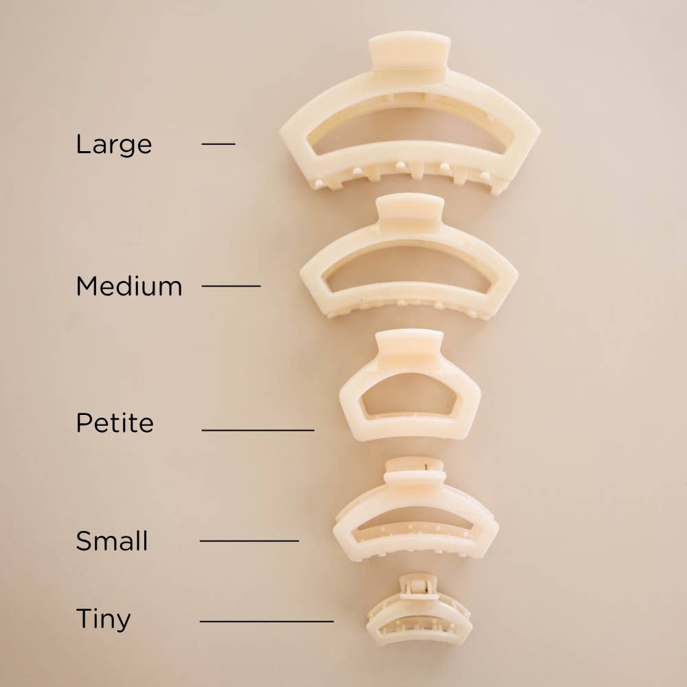 Teleties Open Almond Beige | Petite | Hair Clip