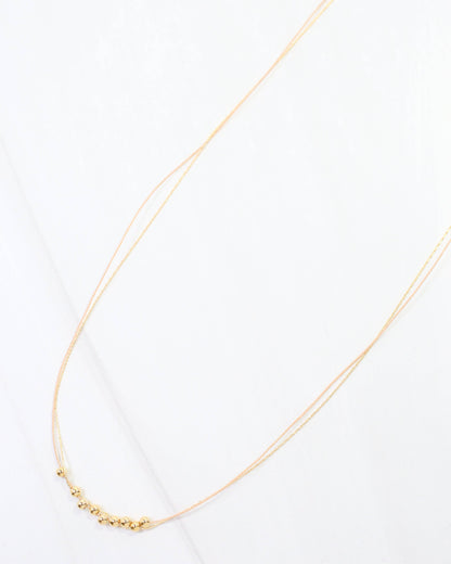 Odette Mini Cord Necklace Tan: Default