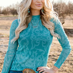 Cowgirl Thing Mesh Top