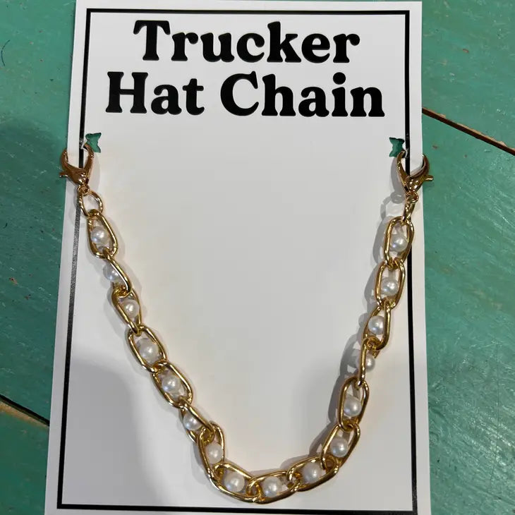 Chunky Gold & Pearl Trucker Chain