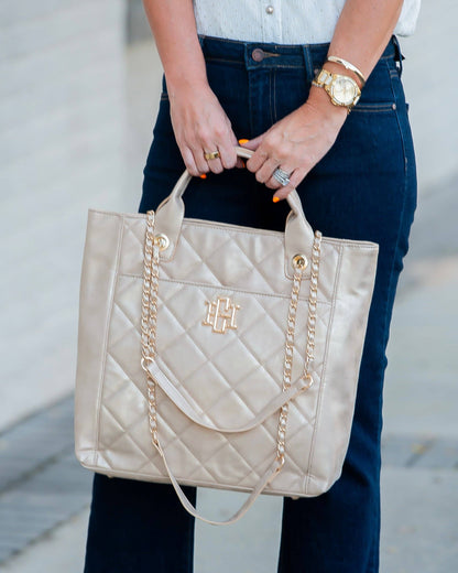 Kinzley Tote Gold Shimmer LD: Default