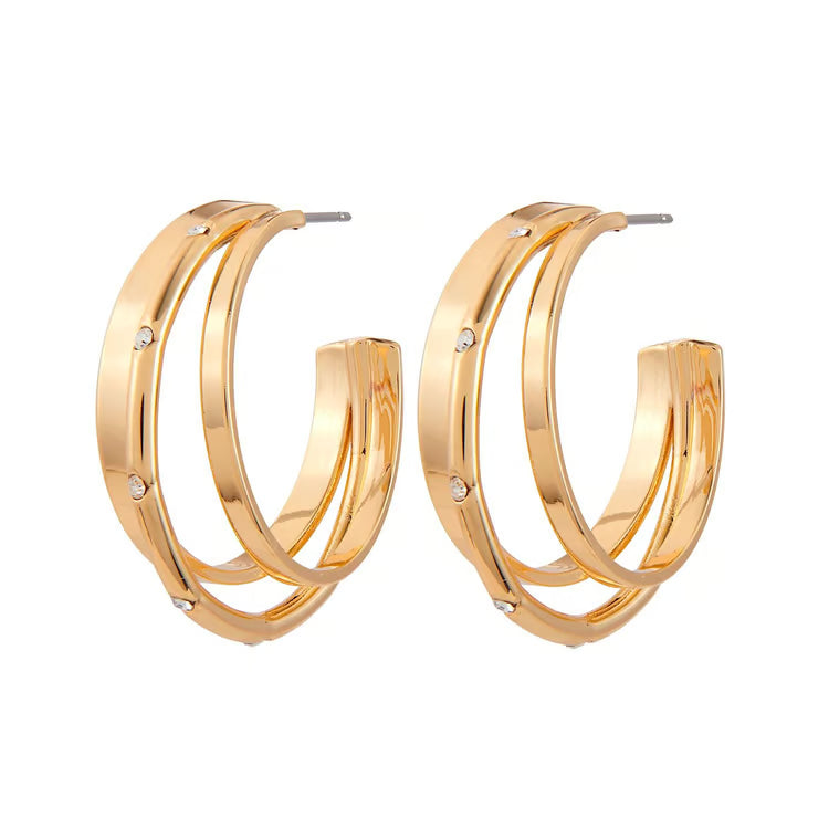 Three River Hoop Earrings