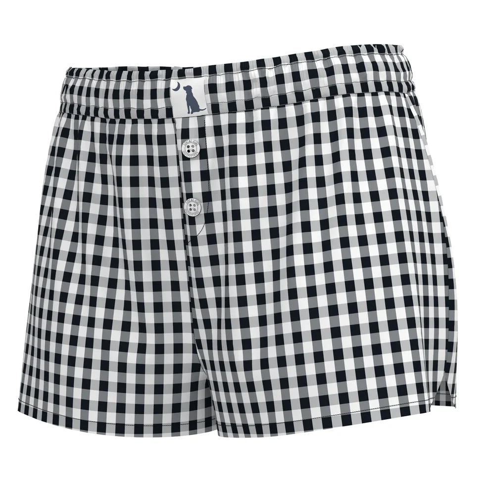 Local Girl Black Checkered Boxer Shorts