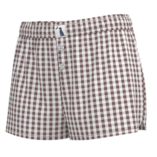 Local Girl Rose Checkered Boxer Shorts