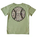Cardin Mccoy Boys' Camo Baseball Short-Sleeve Tee