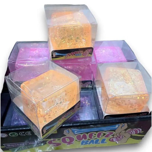 Glitter Squishy Cube